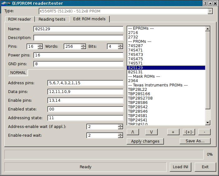 Rom Editor ICTester manual